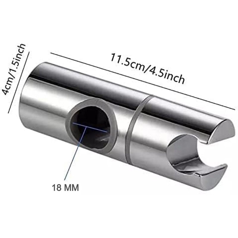Shower Bracket 18mm ABS Chrome Hand Shower Holder Universal Replacement