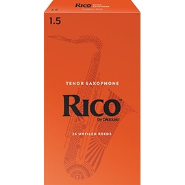 Dâ€™Addario Woodwinds Rico by D'Addario RKA2515 Tenor Sax Reeds, Strength 1.5, 25-pack