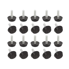 Furniture Foot Levelers, 20 PCS M6 Adjustable Furniture Levelers Chair Table Leg Levelers (20x6mm)