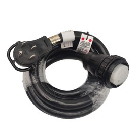 Parkworld RV 50A Shore Power Extension Cord Adapter, 50amp Camper Plug 14-50P to SS2-50R Marine Twist Lock Receptacle (15FT)