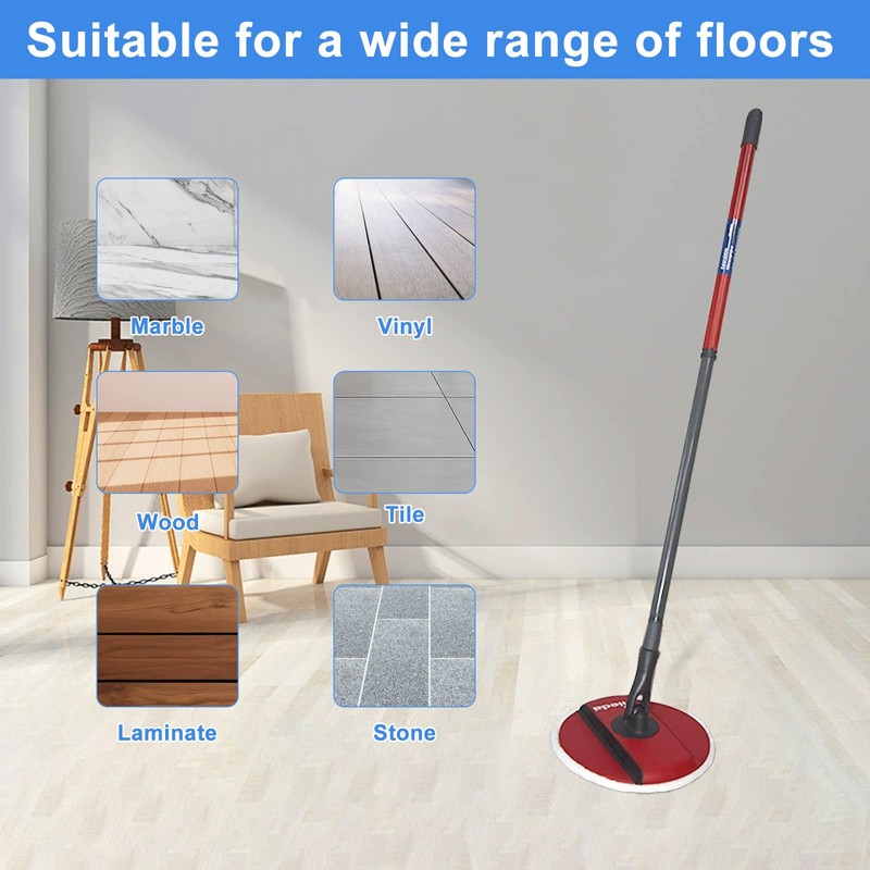 2 Pcs for Vileda Spin Mop Head Replacement, Mop Pads