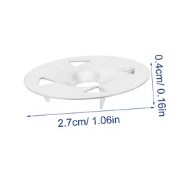 TEHAUX 100pcs Foam Insulation Board Washers Foam Board Load Fasteners Lightweight Compact for Indoor Outdoor Use Easy Fixing Sturdy Metal Washers