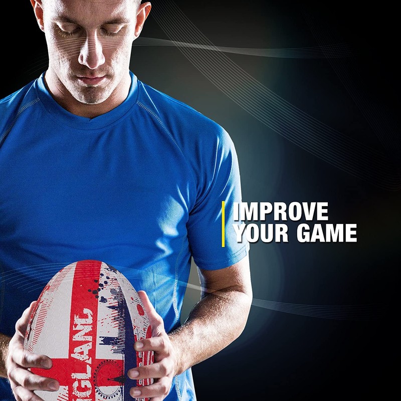 Optimum ENGLAND National Rugby Ball- Iconic Style with Great Flight