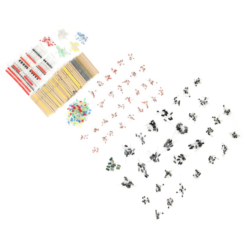 Super Electronic Component Kit 7 Values Set Resistor Diode Capacitor