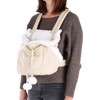 Flamingo Cuddi Front Pocket for Dogs Beige 32 x 22