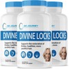 Divine Locks Complex Advanced Unique Hair Growth Vitamins -3 Pack-