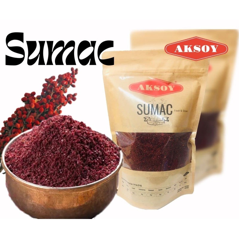 Aksoy Premium Ground Sumac 500gr Bulk Ground Sumac Berries, Bran