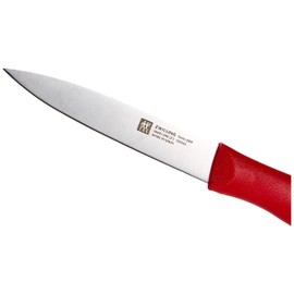 ZWILLING Twin Grip Spick und Garniermesser, Klingenlänge 9 cm, Rostfreier Spezialstahl/Kunststoffgriff, Rot