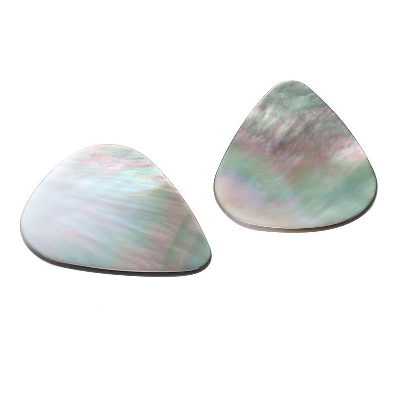 2PCS Set Guitar Picks Shell Teardrop Shaped Acoustic Guitar Picks