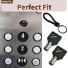 Beaufan 2 Pack FEO-K1 Elevator Keys Fire Service Key Recall