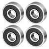 QUARKZMAN 626-2RS 6x19x6mm Ball Bearing x 4pcs. Carbon Steel for