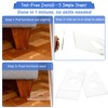 Aolamegs Clear Couch Stoppers to Prevent Sliding, 2-Pack 9" Universal