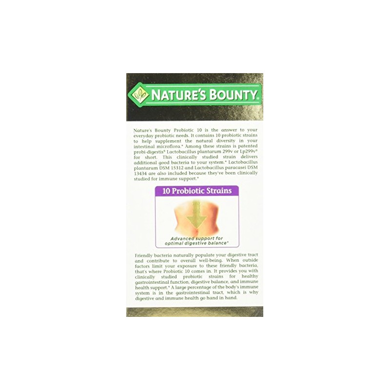 Nature's Bounty Ultra Strength Probiotic 10, 140 Capsules
