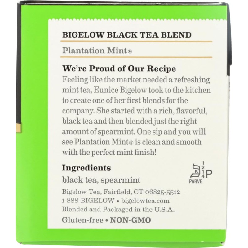 Bigelow Plantation Mint Tea Bags - 20 Count (Pack of