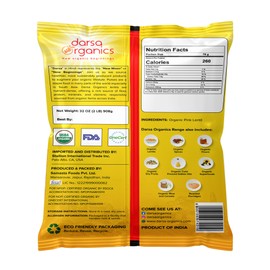 Darsa Organics Red Lentil Whole Without Skin 2 lb | Indian Masoor Malka Dal | USDA Organic | Non-GMO | Chemical-Free | Kosher