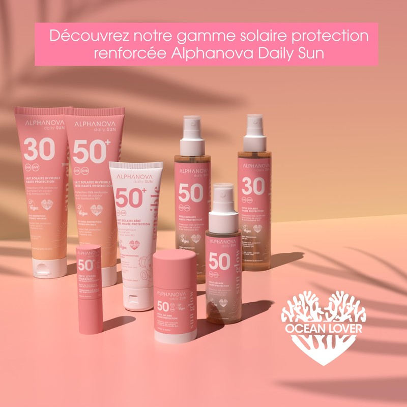 ALPHANOVA Daily Sun - SPF50 Glitter Pink Sun Oil -