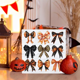 Fall Theme Bows Sign Retro Farmhouse Fall Artwork Decor Autumn Harvest Thanksgiving Wooden Sign, Rustic Wood Maples Decorations for Indoor Outdoor Home Office Supplies-88