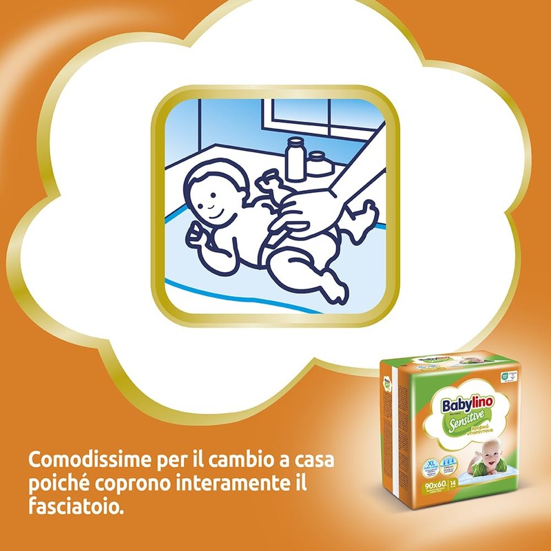 Babylino Sensitive 90 x 60 cm Extra Absorbent Pack of