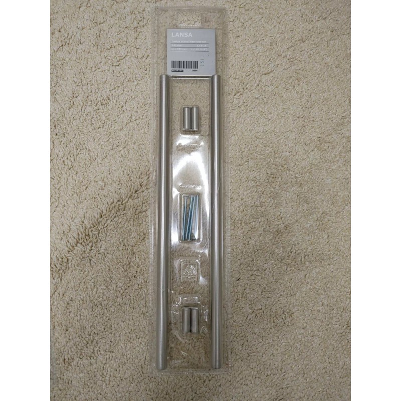 Ikea Lansa Cabinet Pull 13-9/16" Contemporary Brushed Stainless Steel -