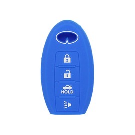 SEGADEN CV4508 - Funda protectora de silicona compatible con llave inteligente de 4 botones INFINITI CV4508, color negro