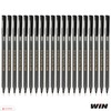WIN 20 x 0.7mm Ball Pen Triam BLACK Smooth Ballpoint