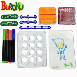 Buroku - Light Board Kit | Transparent Illuminated Board | Draw with Light and Build Your Electric Circuit | Creative and Educational STEM Game for Children | Art and Science at Home