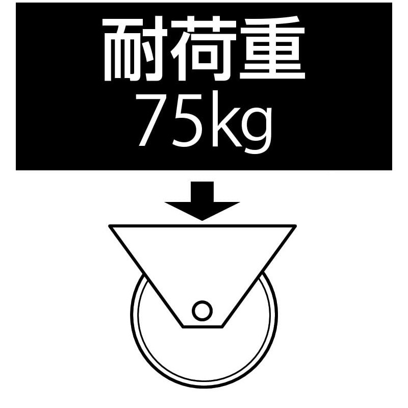 Esco (Sega) 75 mm/M10 Casters (Free Hardware Screw) ea986hv –