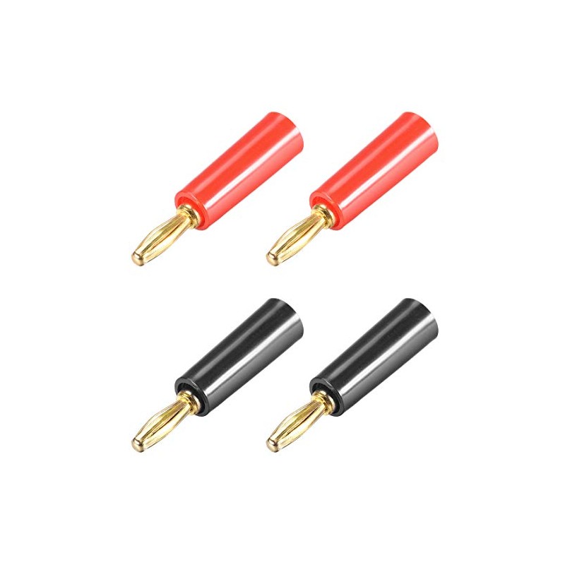 sourcing map 4 Pieces 4 mm Banana Plug Speaker Plug