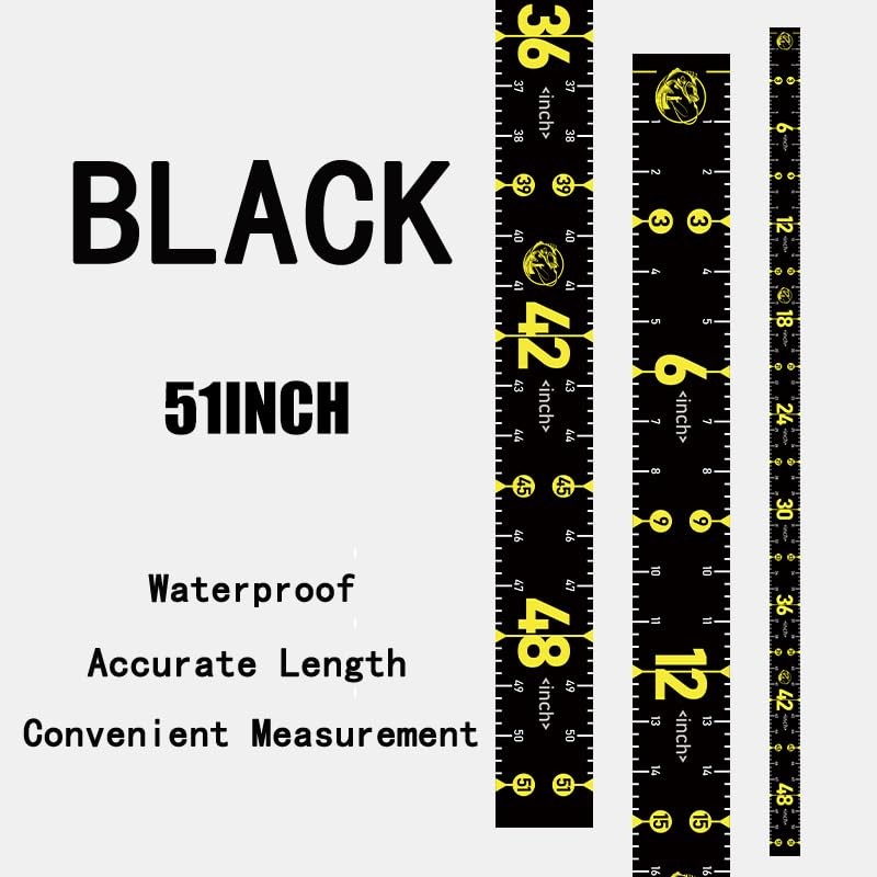 Fishing Ruler for Boat 51" Self-Adhesive Fish Measuring Decals (3