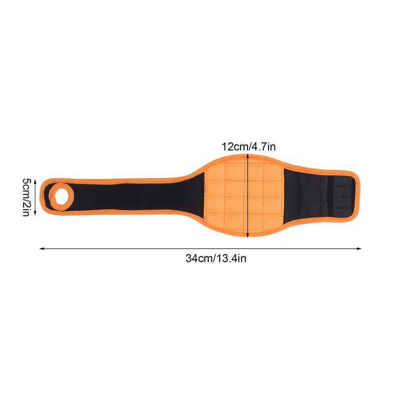 Wrist Magnet Tool Belt Orange 16 Magnets Magnetic Wristband Pick