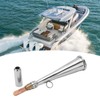 Boat Foghorn, Handheld Fog Horn, Stainless Steel Removable Mouthpiece Whistle,