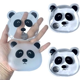 Reusable Click Instant Heat Packs, Pocket Hand Warmers, Snap It Hot/Cold Gel Heating Pad for Adults & Kids, Instant Hot Pad, Hot Compress, Hand Click Gel Warmers for Body (4 Pandas)