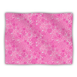 Kess InHouse Julia Grifol Welcome Birds to My Pink Garden Dog Blanket, 60 by 50-Inch
