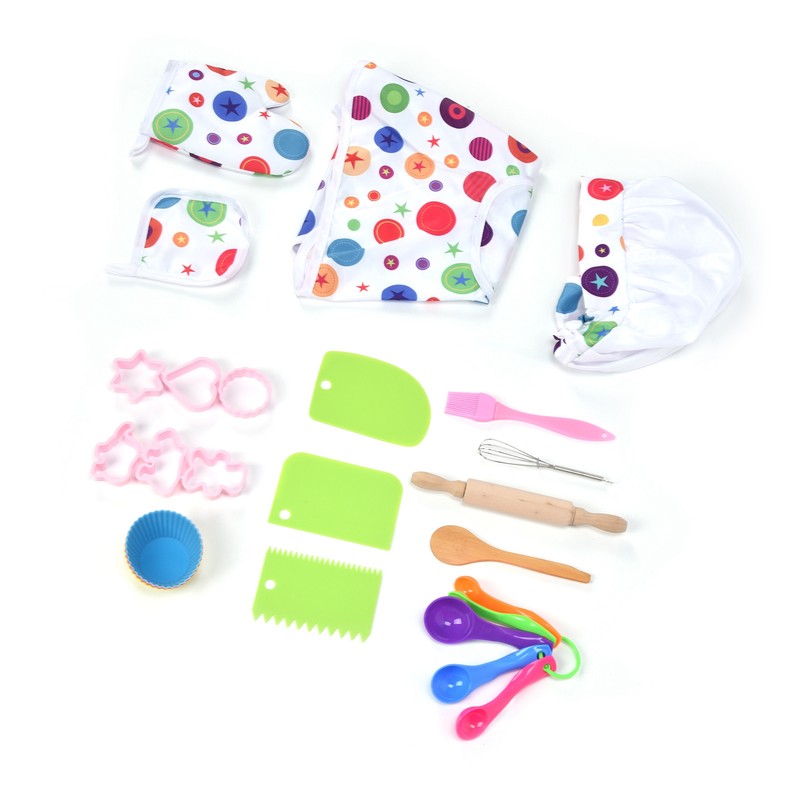 26 Pcs Children Chef Set Washable Safe Kids Chef Role