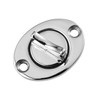 2 Pcs Oval Garboard Drain Plug,316 Stainless Steel Marine Drain