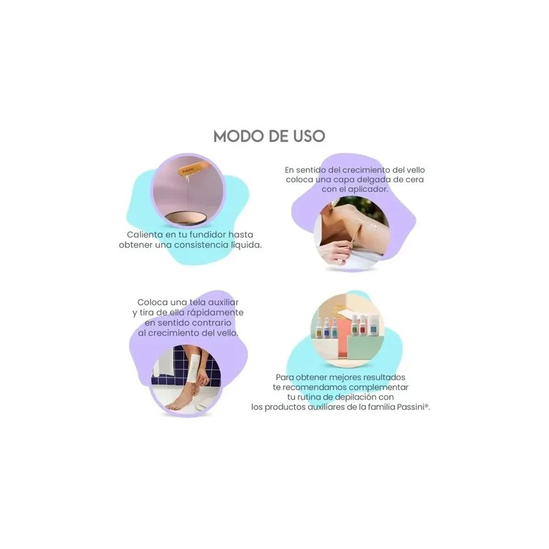 Cera Depilar Piel Sensible Waxy Crema Passini Epilatoria