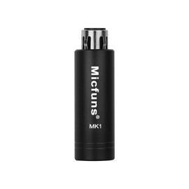 Micfuns MK1 Compact Dynamic Microphone Amplifier with High Quality Preamp +25dB (Black)