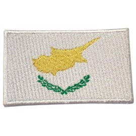 Bebuz Cyprus Flag Patch Embroidered Iron On Sew On Patch Applique Fabric Repair Patches Tactical Military Patches - Emblem