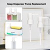 2pcs Soap Dispenser Pump Head，Standard Soap Dispenser Replacement Pump Head-White
