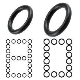 MILYARD 80 Pcs Pressure Washer O-Rings for 1/4", 3/8" Quick Couplers, High Temperature Resistant Rubber Seals, Replacement for Hoses, M22 Fittings & Pressure Washer Systems