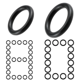 MILYARD 80 Pcs Pressure Washer O-Rings for 1/4", 3/8" Quick Couplers, High Temperature Resistant Rubber Seals, Replacement for Hoses, M22 Fittings & Pressure Washer Systems