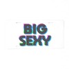CafePress Big Sexy Aluminum License Plate, Front License Plate, Vanity