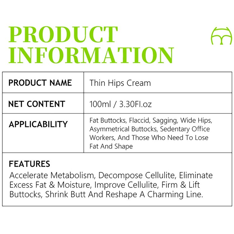 AICHUN BEAUTY Thin HIPS Cream Eliminates Excess Fat Reduces Hip