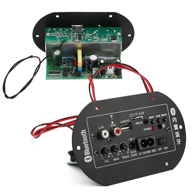 Car Audio Amplifier Board Bass for Bluetooth /12V/24V Universal 30-120W