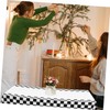 WHAMVOX 2pcs Gingham Racing Tablecloth Rectangular Checkered Table Cover Elegant