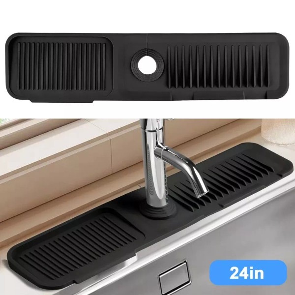Unbranded Kitchen Faucet Sinks Splash Guard Silicone Drain Pad Water