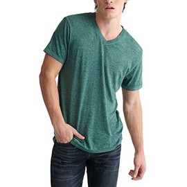Lucky Brand Men's Venice Burnout V-Neck Tee Shirt, June Bug, X-Large