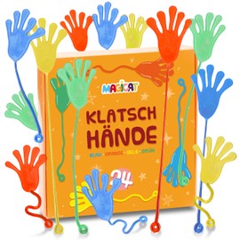 Magicat Premium Clapping Hands XXL Set, 24 Sticky Slime Hands I Birthday Party Bags Children I Gift Give Aways - Boys and Girls, Perfect for Gift Bags Children's Birthday or Party