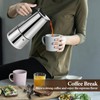 Vaolvpant 2 Cup Stainless Steel Moka Pot Stovetop Espresso Maker