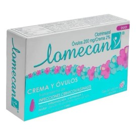 Lomecan Duo Crema 3 Óvulos Tubo Con 20 Gr Y Aplicador